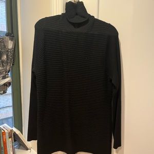 Ribbed long sleeve dress